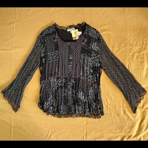Coldwater Creek Bell Sleeve Blouse